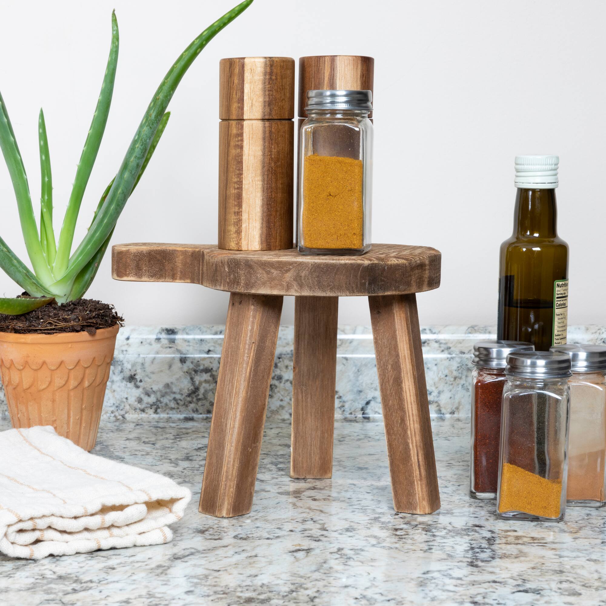 Hello Honey® 9.5" Fir Wood Pedestal